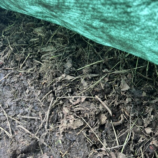 A view under the compost cover