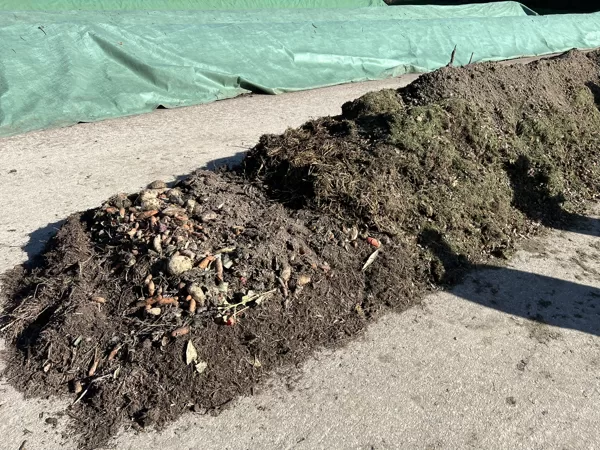 Komposta kaudzes slāņi